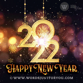 Glitter Happy New Year 2022 Gif Fireworks