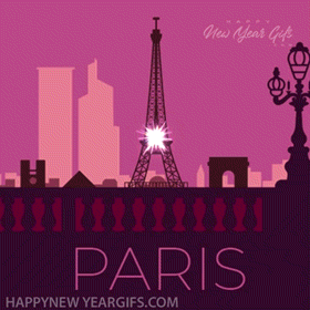 Happy New Year Paris Gif