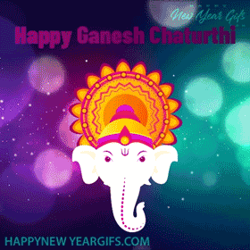 Animated Happy Ganesh Chaturthi Gif Wishes
