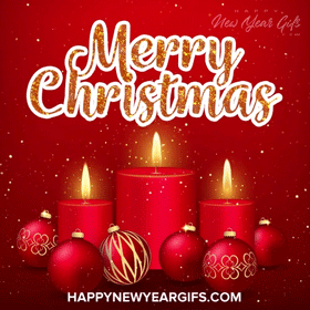 Merry Christmas Gif Merry Christmas Candles Gif