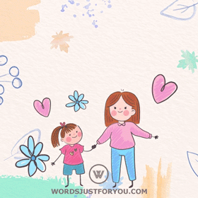 Kids Mother's Day Gif Card Cartoon Free Download