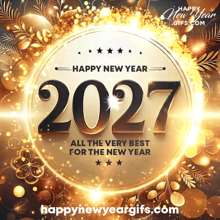 Fireworks New Year 2027 GIF