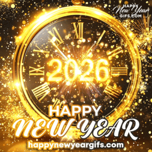 Glitter 2026 Happy New Year GIF, Happy New Year GIF, Happy New Year 2026 GIF, Happy New Year 2026 Wishes GIF