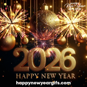 Happy New Year GIF 2026, 2026 Happy New Year Wishes GIF