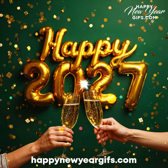 New Year GIF 2027, Happy 2027 GIF